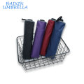 2018 New Design Manual Open Cheap Promotion Telescopic 3 Folding Compact Windproof Custom Purple Children Umbrella UV Protection